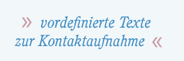 vordefinierte vordefinierte Texte zur Kontaktaufnahme