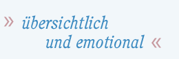 &uuml;bersichtlich und emotional